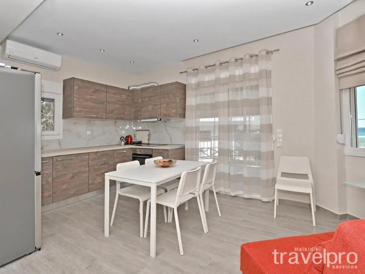펜션 Sabbia Apartments Seafront By Rentalspro Services - Nea Moudania Halkidiki 그리스